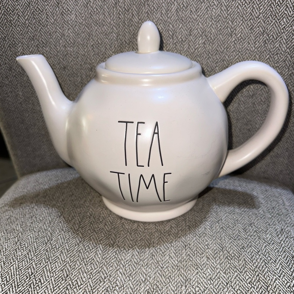 RARE HTF Rae Dunn Tea Time Teapot Artisan Collection by Magenta Brand New!
